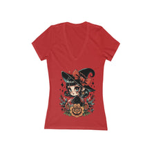 Load image into Gallery viewer, witchy vibes Deep V-Neck Tee