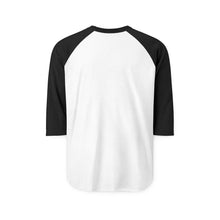 Load image into Gallery viewer, Unisex Three-Quarter Sleeve Raglan Shirt - 'Pussy Cow' Design
