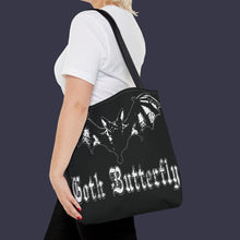 Load image into Gallery viewer, GOTH BUTTERFLY Tote Bag