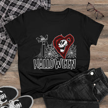 Load image into Gallery viewer, Women's I Love Halloween Midweight Cotton Tee