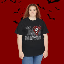 Load image into Gallery viewer, I Love Halloween Unisex Heavy Cotton Tee