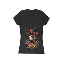 Load image into Gallery viewer, witchy vibes Deep V-Neck Tee
