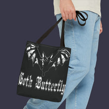 Load image into Gallery viewer, GOTH BUTTERFLY Tote Bag