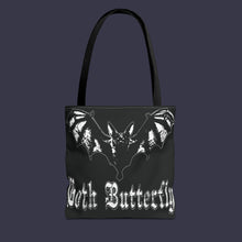 Load image into Gallery viewer, GOTH BUTTERFLY Tote Bag