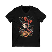 Load image into Gallery viewer, witchy vibes short V-Neck Tee