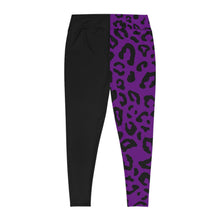 Load image into Gallery viewer, Plus Size Purple leopard Leggings (AOP)