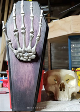 Load image into Gallery viewer, Coffin Skeleton Hand Jewelry Catcher