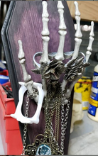 Load image into Gallery viewer, Coffin Skeleton Hand Jewelry Catcher
