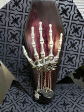 Load image into Gallery viewer, Coffin Skeleton Hand Jewelry Catcher