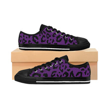 Load image into Gallery viewer, Men&#39;s purple leopard  Sneakers
