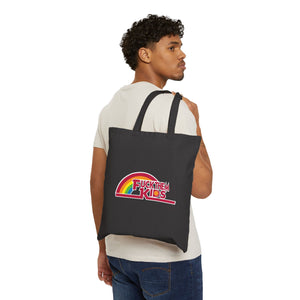 Rainbow Canvas Tote Bag