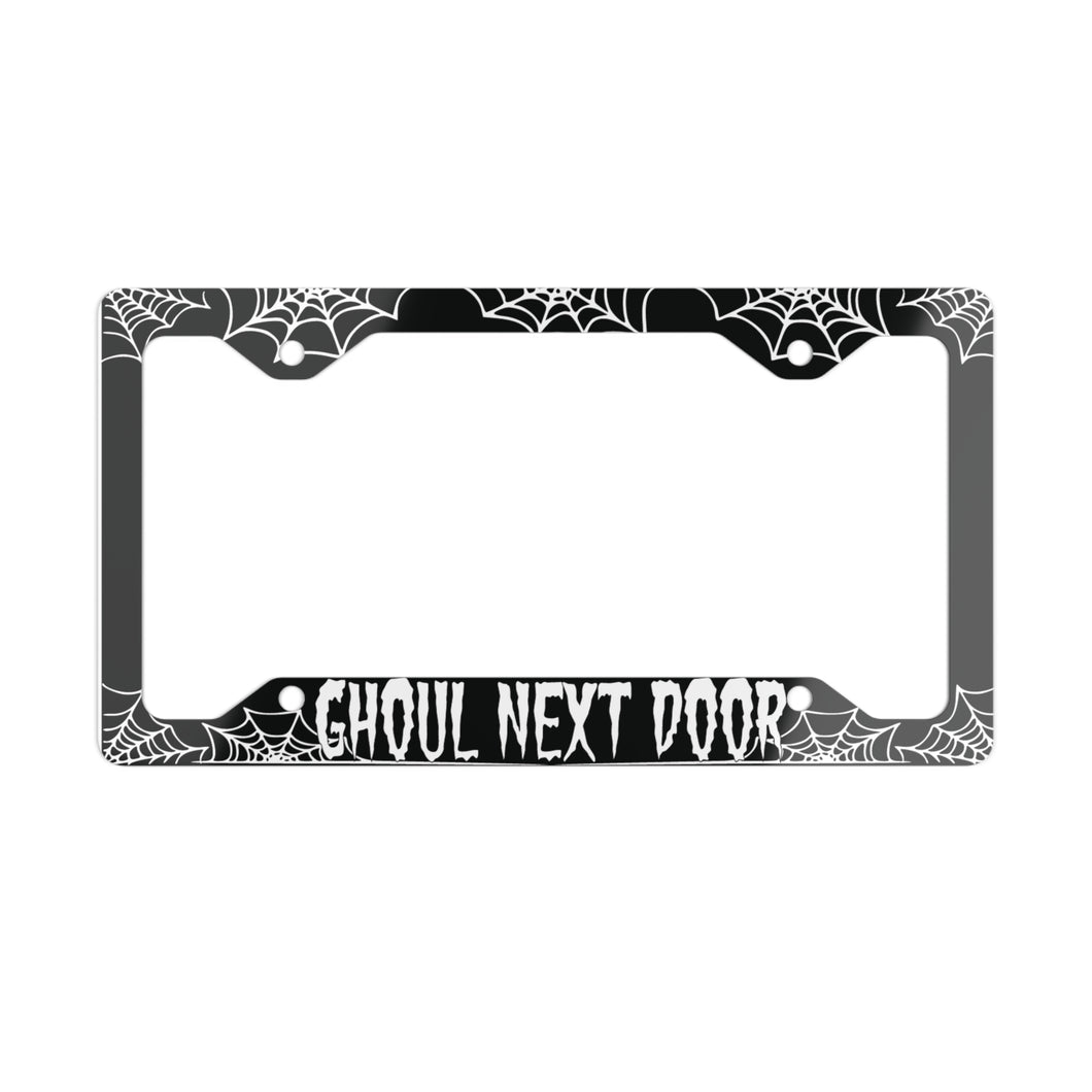 Ghoulish Metal License Plate Frame