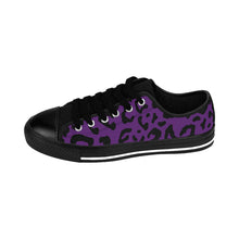 Load image into Gallery viewer, Men&#39;s purple leopard  Sneakers
