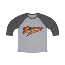 Load image into Gallery viewer, Halloween team Unisex Tri-Blend 3\4 Raglan Tee
