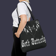 Load image into Gallery viewer, GOTH BUTTERFLY Tote Bag
