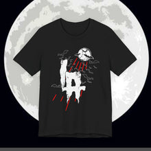 Load image into Gallery viewer, Moody Graphic Tee: Unisex Jersey Short Sleeve with Dark Vibes

