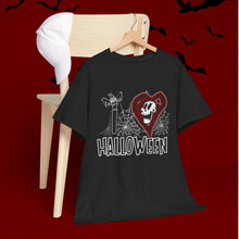 Load image into Gallery viewer, I Love Halloween Unisex Heavy Cotton Tee
