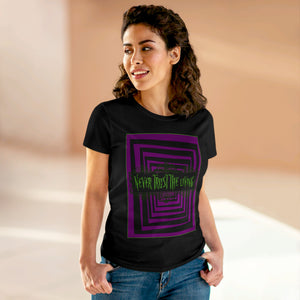 Women's NEVER TRUST Midweight Cotton Tee