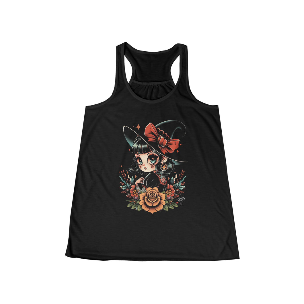 Women's witchy vibes Flowy Racerback Tank