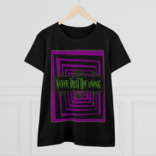 Load image into Gallery viewer, Women&#39;s NEVER TRUST Midweight Cotton Tee
