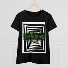 Load image into Gallery viewer, Women&#39;s NEVER TRUST Midweight Cotton Tee
