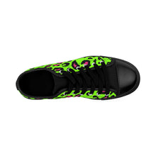 Load image into Gallery viewer, Men&#39;s green leopard print Sneakers
