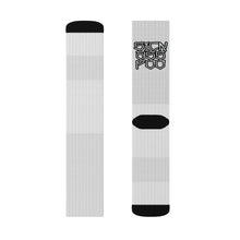 Load image into Gallery viewer, Crew Socks - Street Cred &#39;The Higher the Sock, The Downer the Foo&#39; SoCal Vibe
