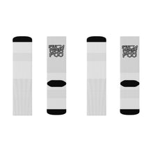 Load image into Gallery viewer, Crew Socks - Street Cred &#39;The Higher the Sock, The Downer the Foo&#39; SoCal Vibe
