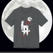 Load image into Gallery viewer, Moody Graphic Tee: Unisex Jersey Short Sleeve with Dark Vibes
