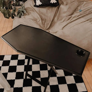 coffin TV tray