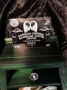 Customizable Small Coffin Shelf (18")