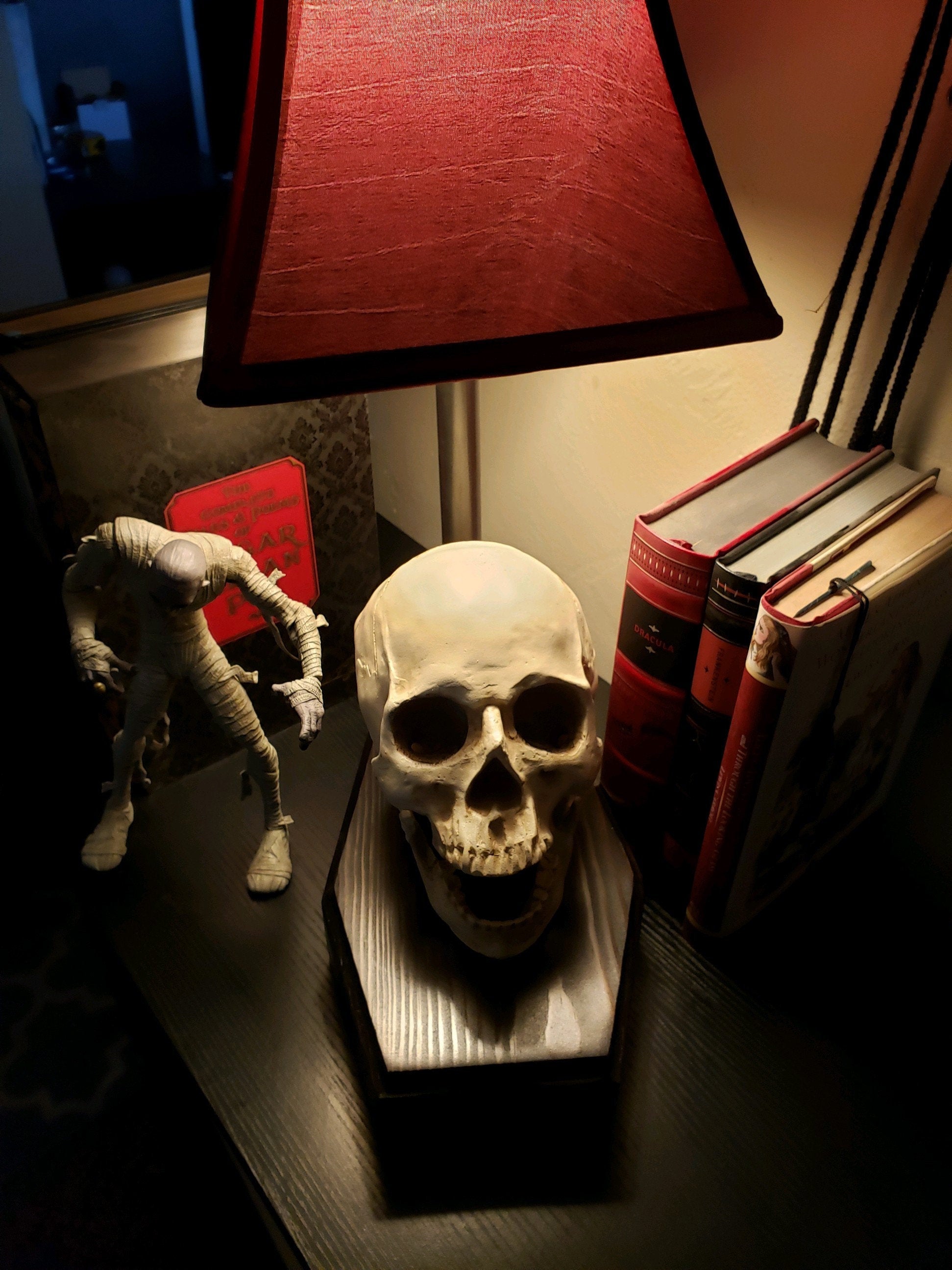 Skull lamp, custom buy made.